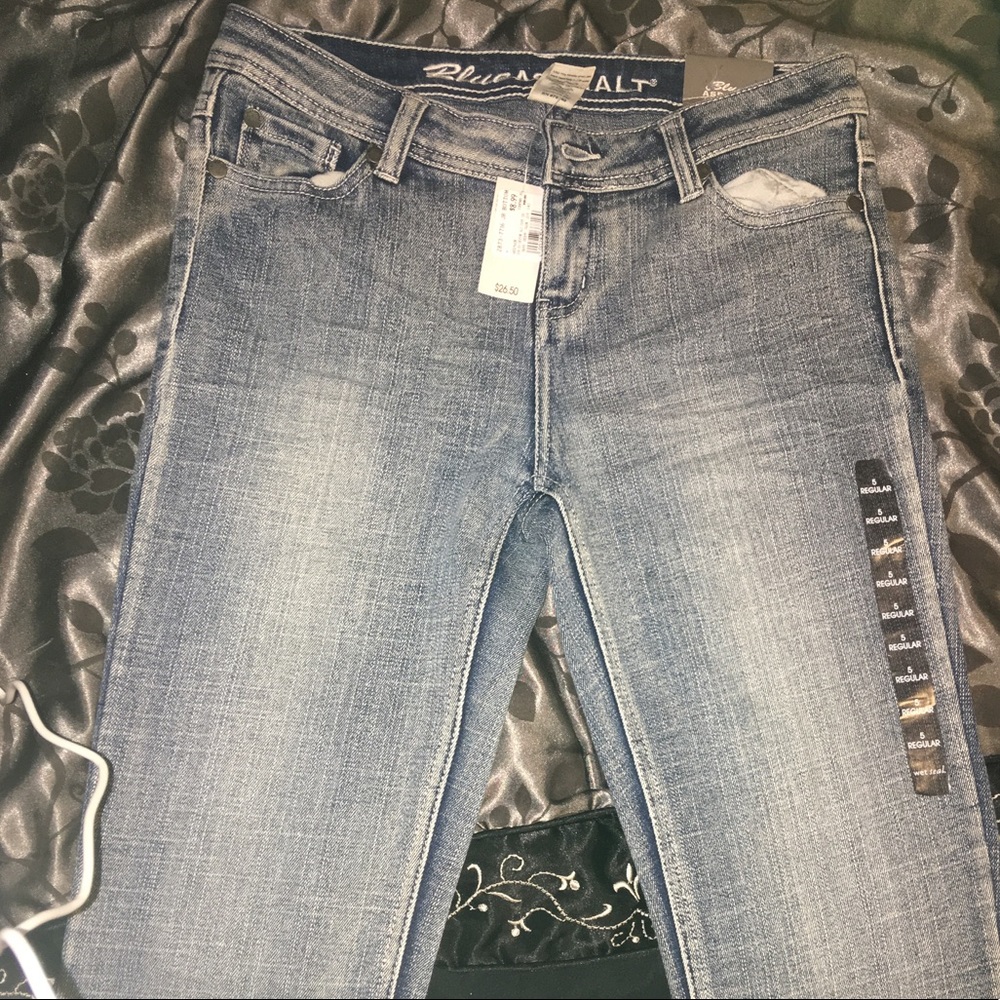 Blue jean wet seal pants